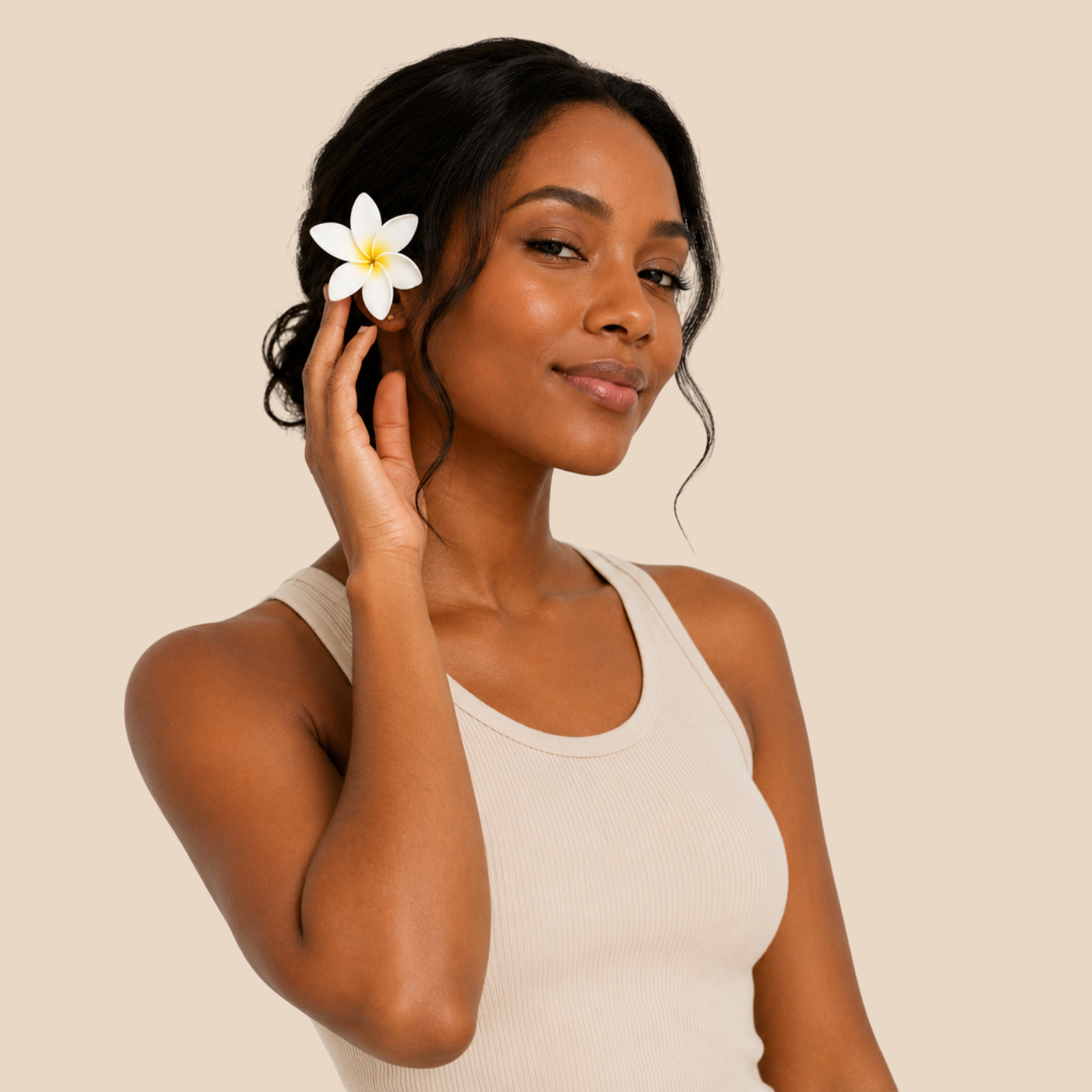 Crème de douche au lait de chèvre – Fleur de tiaré