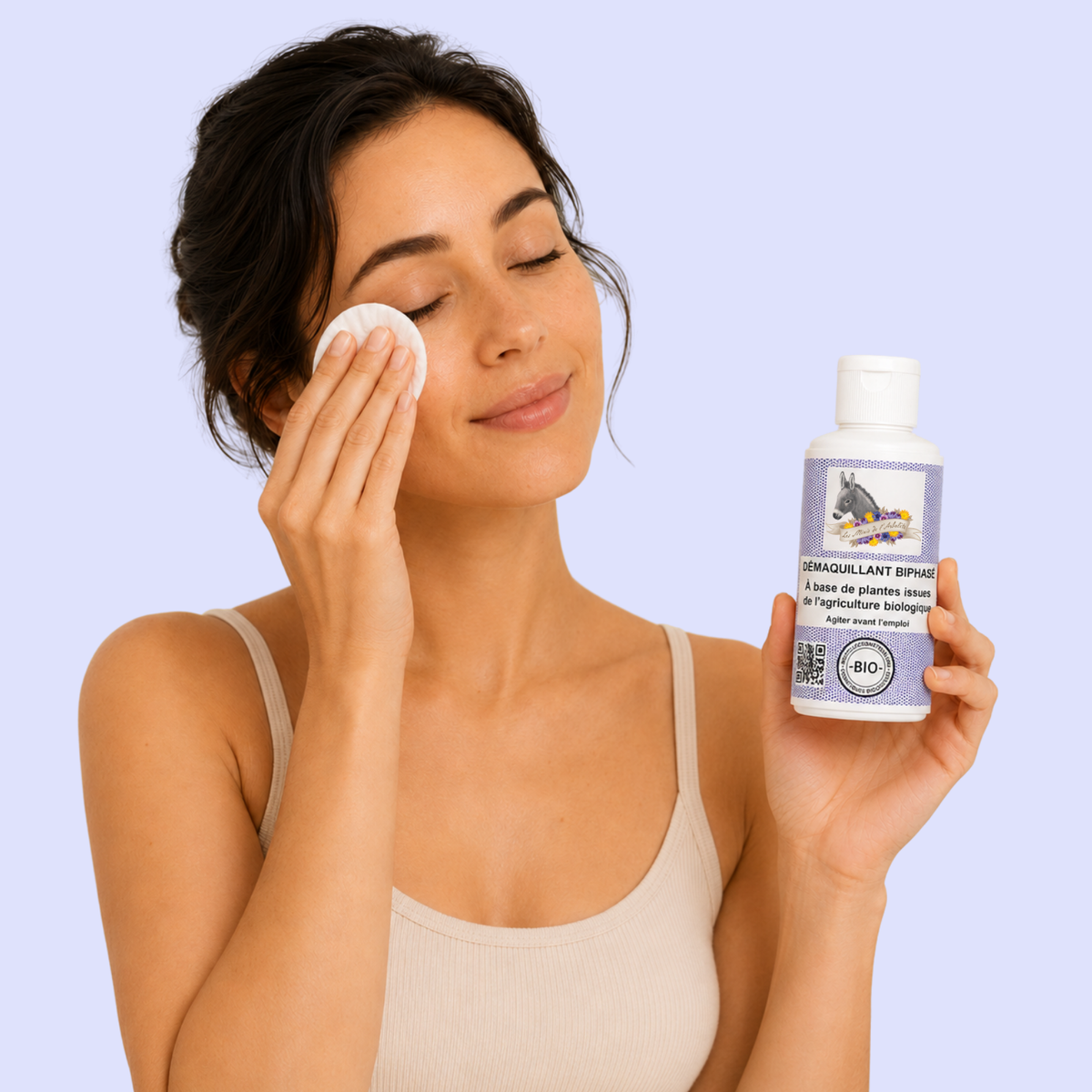 Démaquillant biphasé bio au bleuet