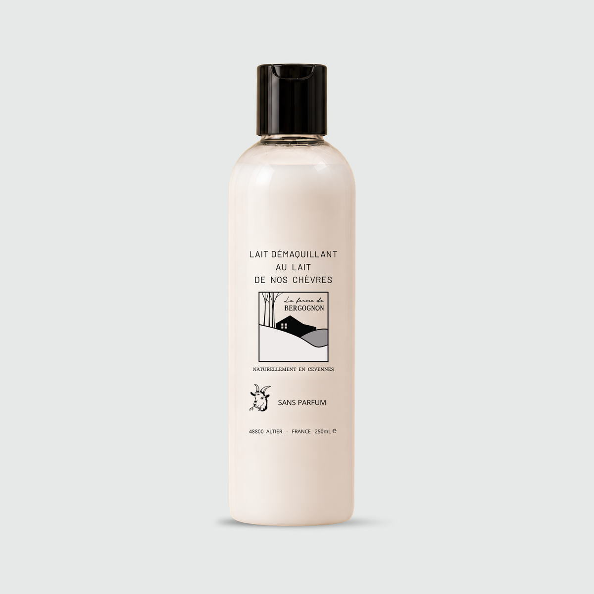 Lait démaquillant au lait de chèvre – Sans parfum
