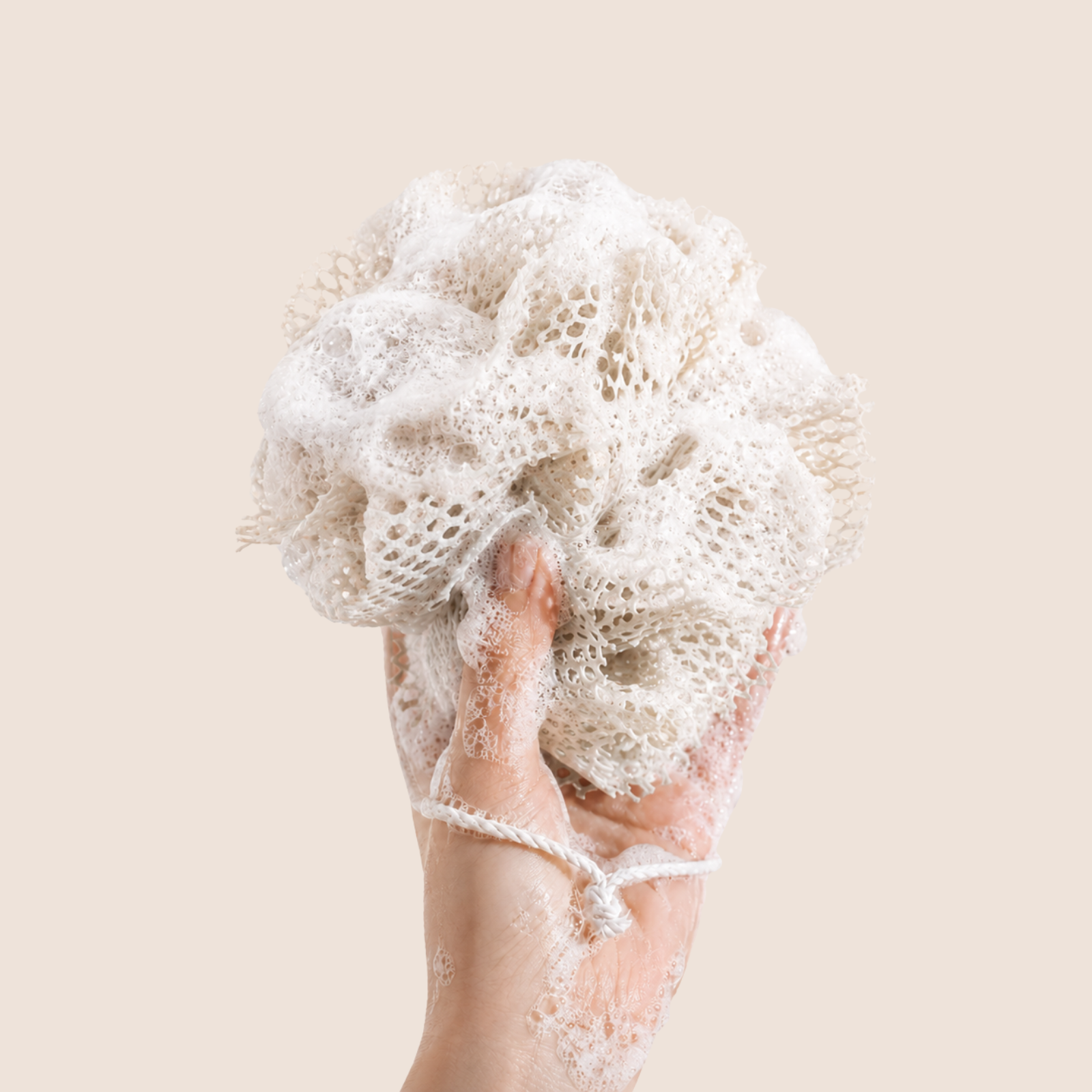 Fleur de douche en coton bio - 3 coloris