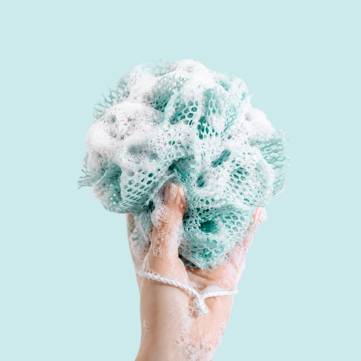 Fleur de douche en coton bio - 3 coloris