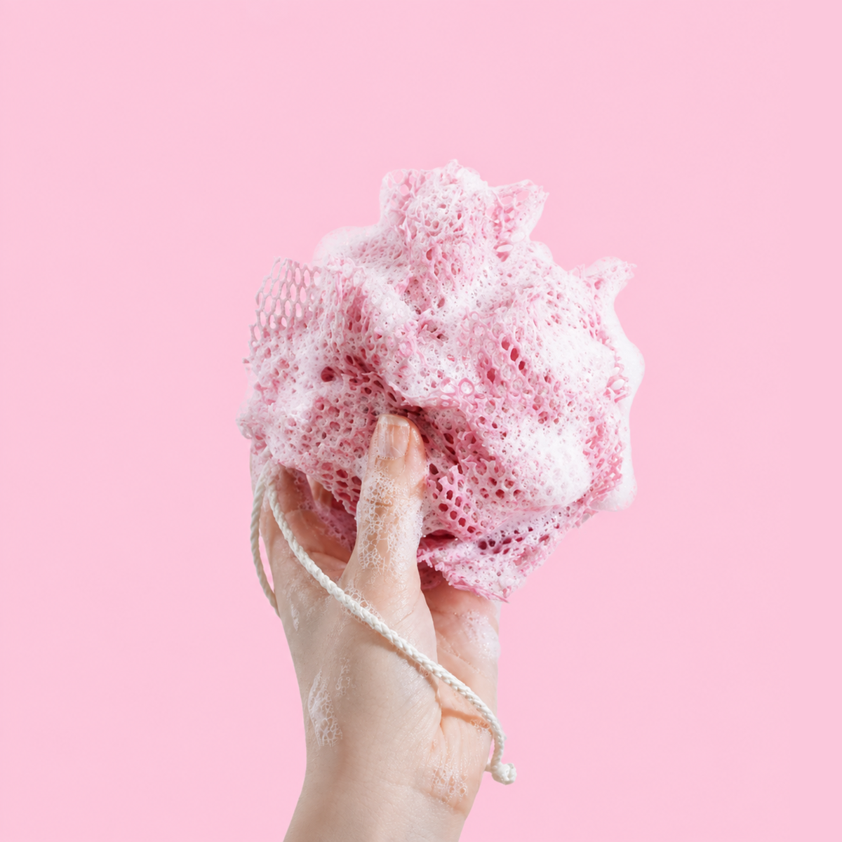 Fleur de douche en coton bio - 3 coloris