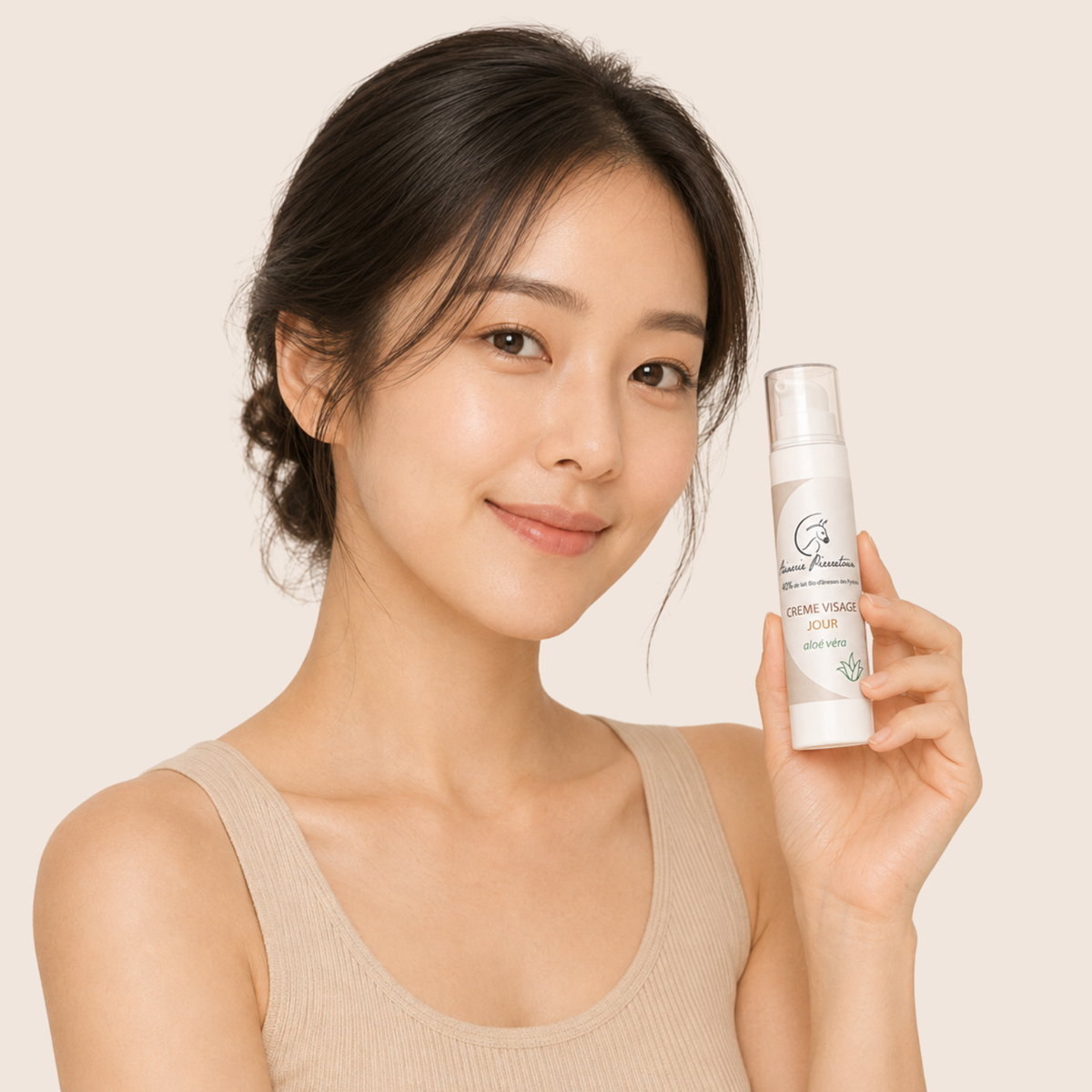 Crème visage Jour au lait d’ânesse - Aloe vera
