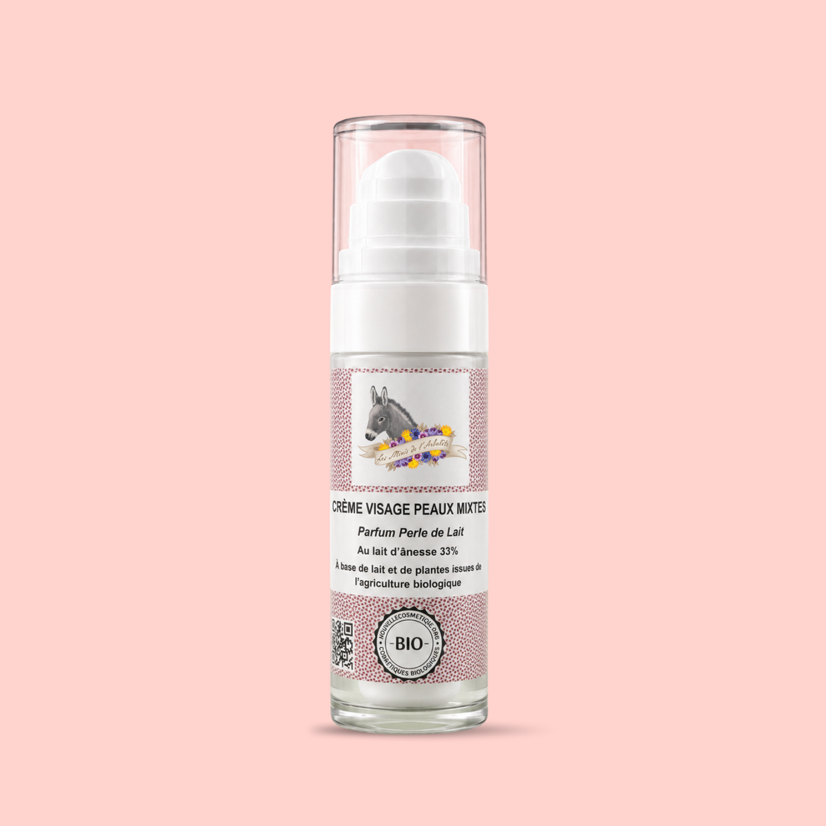 Crème visage bio au lait d’ânesse – Perle de Lait