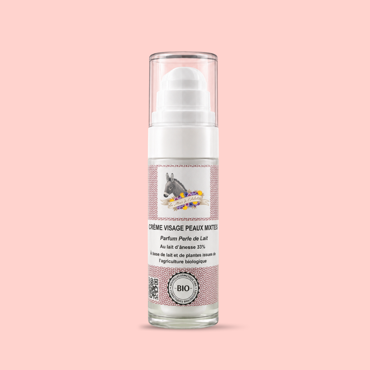 Crème visage bio au lait d’ânesse – Perle de Lait